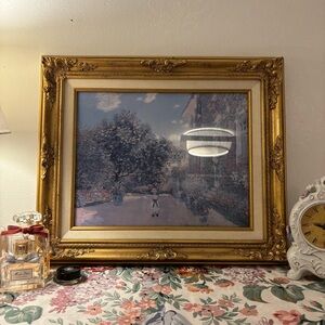 Gold Ornate Frame with Impressionist Art Print